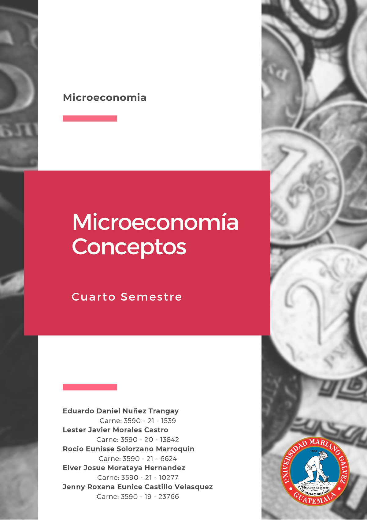 Microeconomia - Tarea 1 - Microeconomia Microeconomía Conceptos Cuarto ...