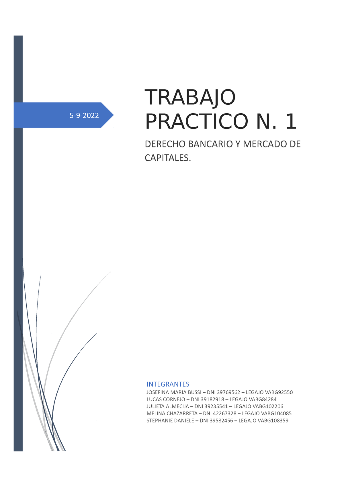 Tp1 Derecho Bancario Steph 5 9 Trabajo Practico N 1 Derecho Bancario Y Mercado De Capitales 1930