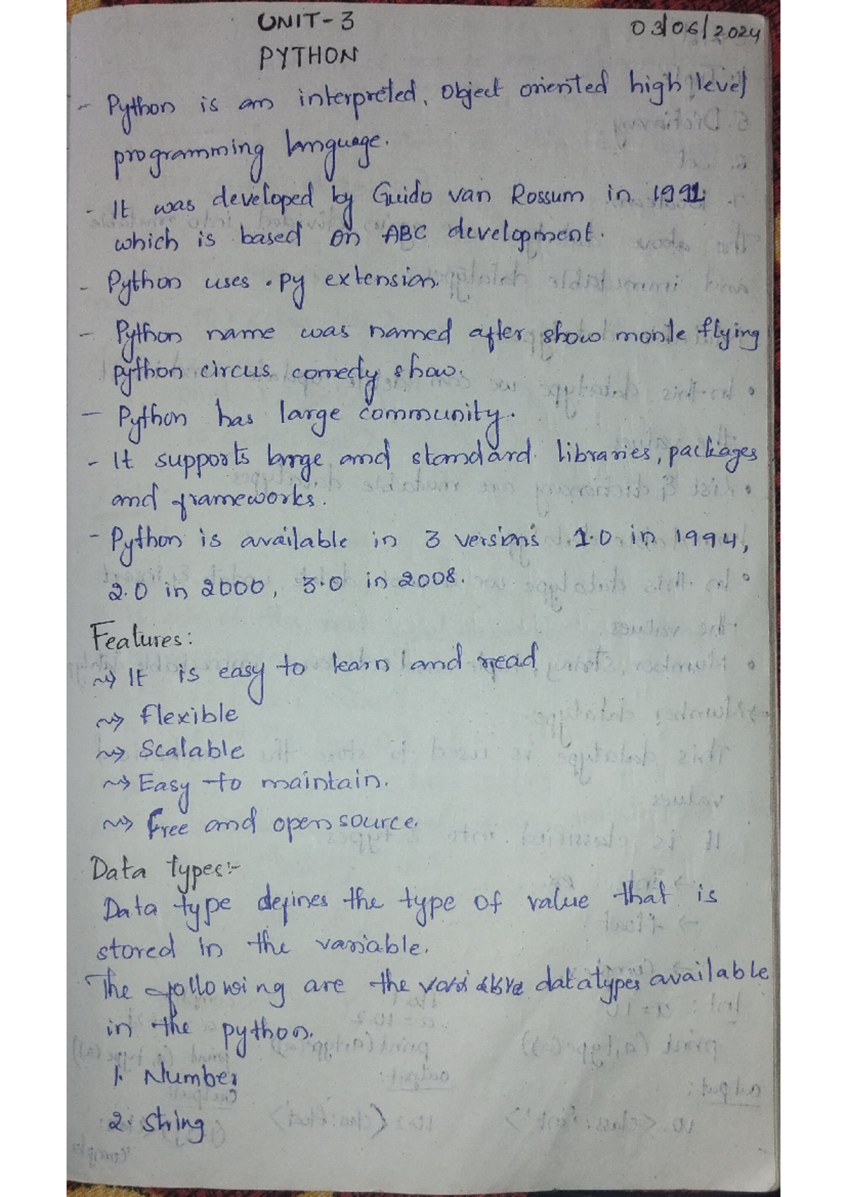 Fiot 3rd unit - Fundamentals of internet of things - 3 PYTHON Python is ...