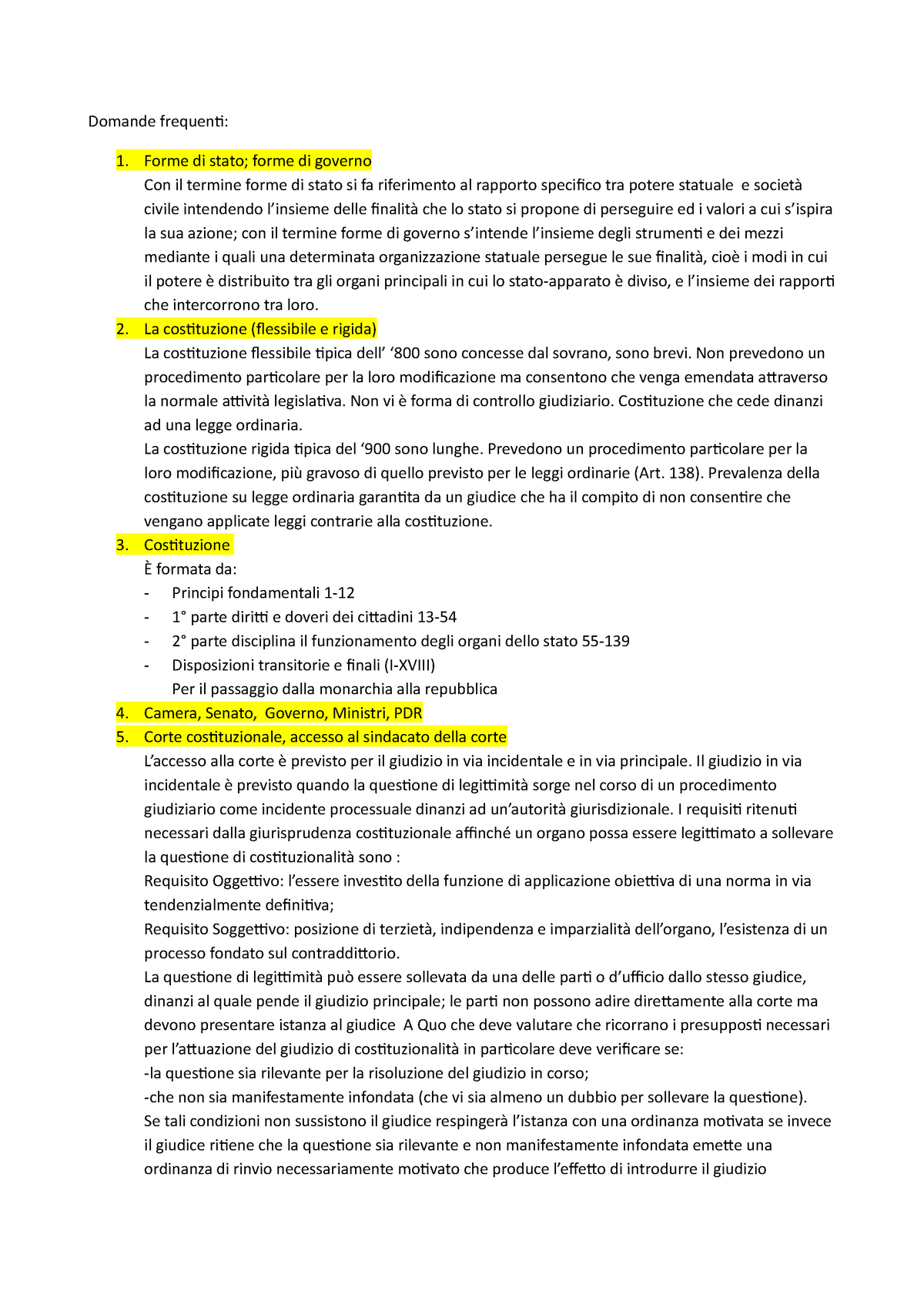 Domande Frequenti Con Relative Risposte Delle Più Gettonate - Domande ...