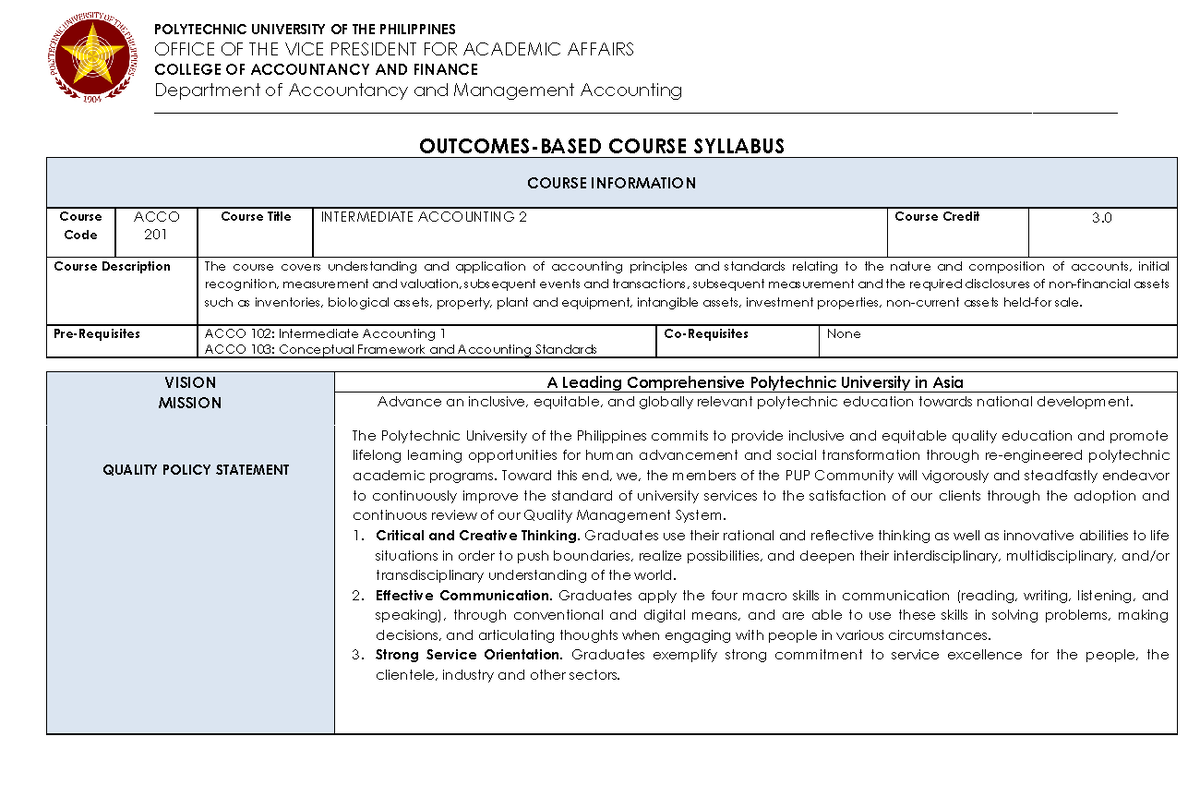 CAF ACCO-201 Intermediate-Accounting-2 - - Studocu