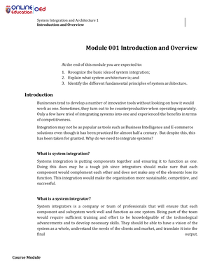 UGRD-IT6208 System Integration And Architecture 1 Prelim - Home My ...