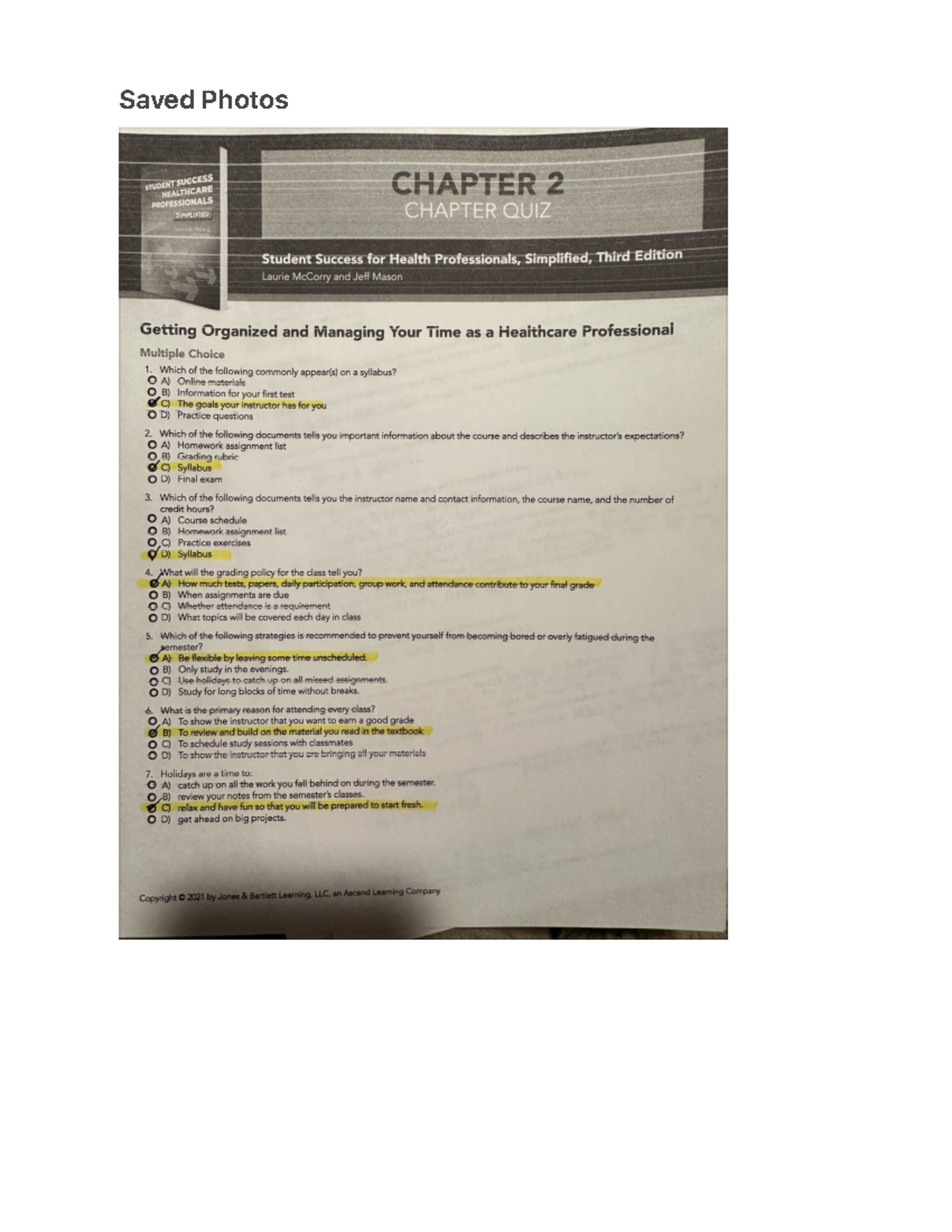 Chapter 2 Quiz CSFH - CSFH 0101 - Saved Photos - Studocu