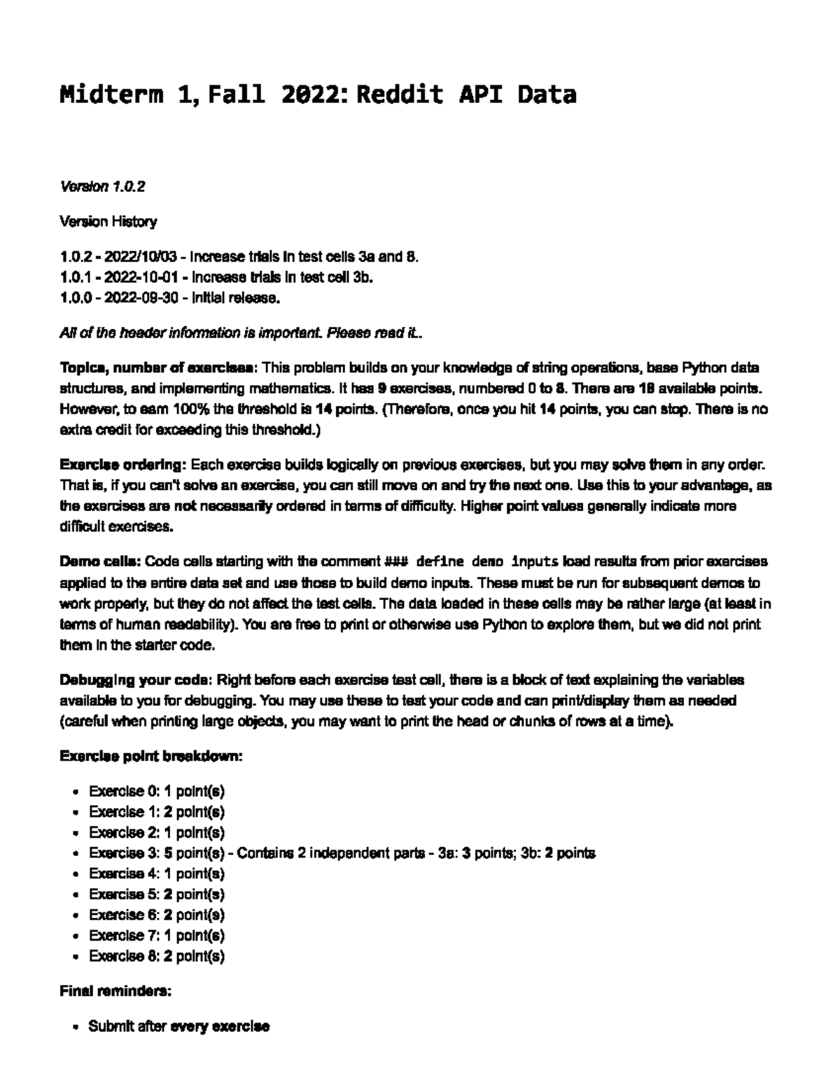 Cse 6040 Midterm 1 - j3uhz0j