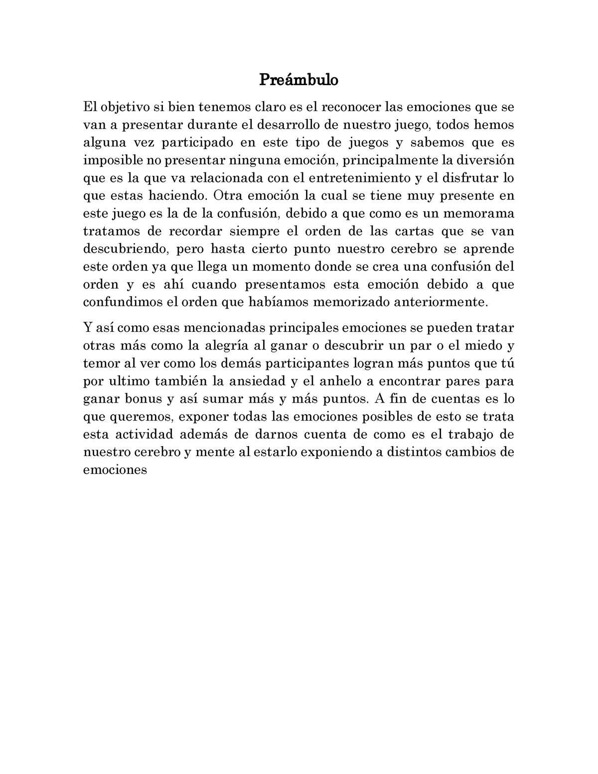 Emociones - Pre·mbulo El Objetivo Si Bien Tenemos Claro Es El Reconocer ...