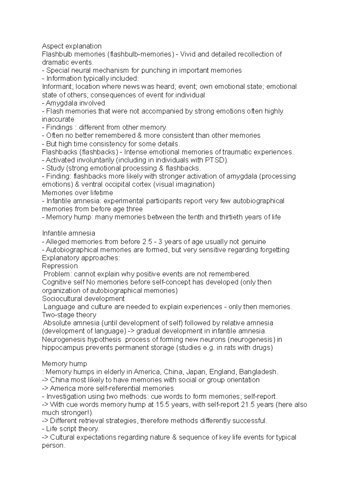 Aspect explanation Introduction To Psychology Aspect explanation