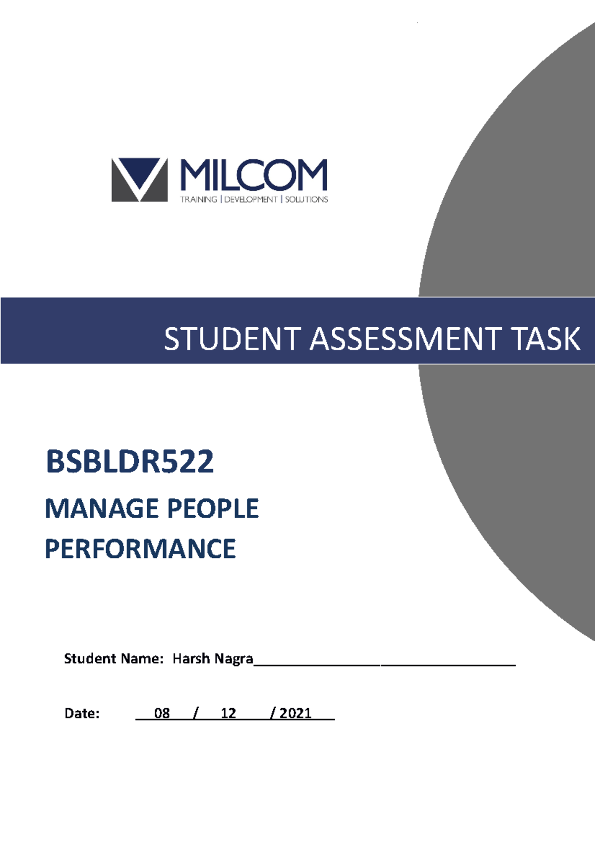 Bsbldr 522 Student Assessment Tasks (Final Document) (Signed) - STUDENT ...