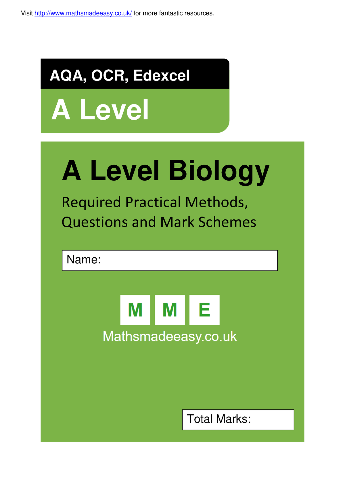 aqa-as-required-practicals-methods-questions-and-mark-schemes-visit