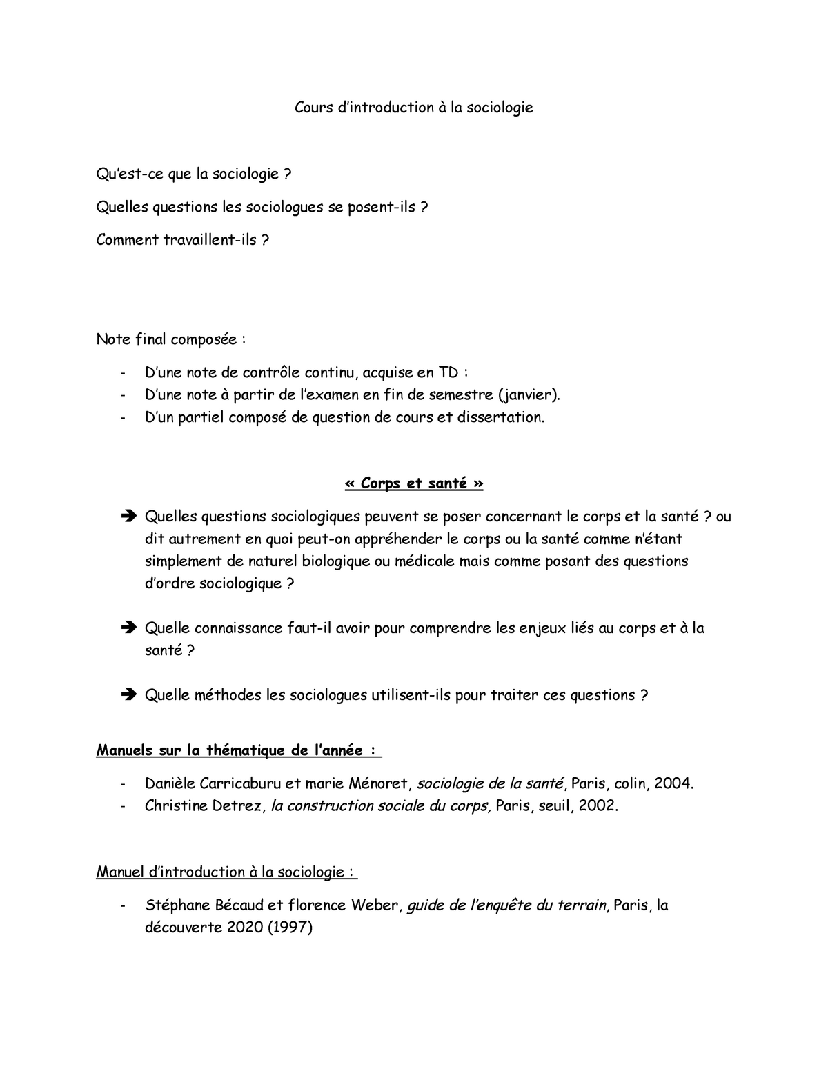 Sociologie pour la Médecine générale, PDF