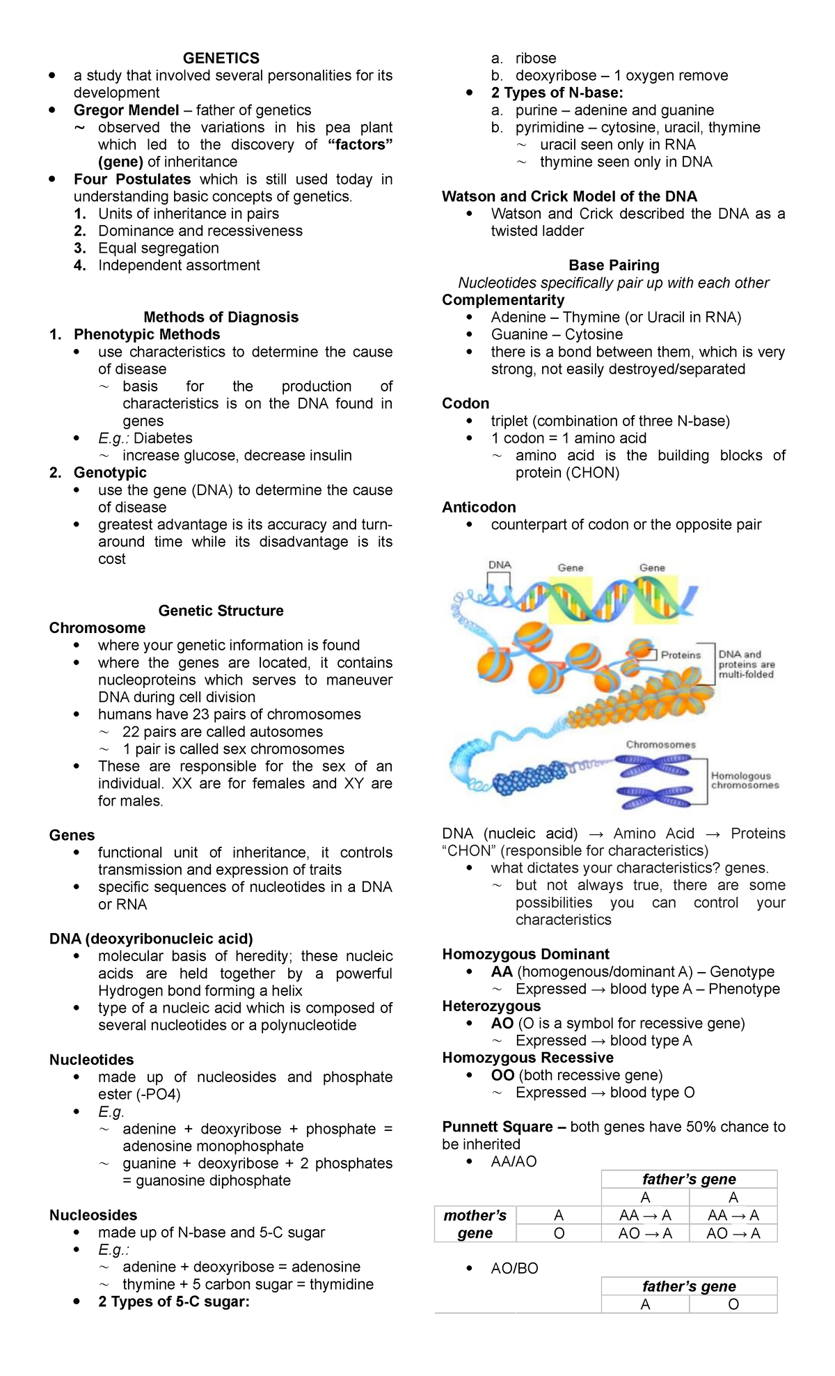 Genetics - GENETICS a study that involved several personalities for its ...