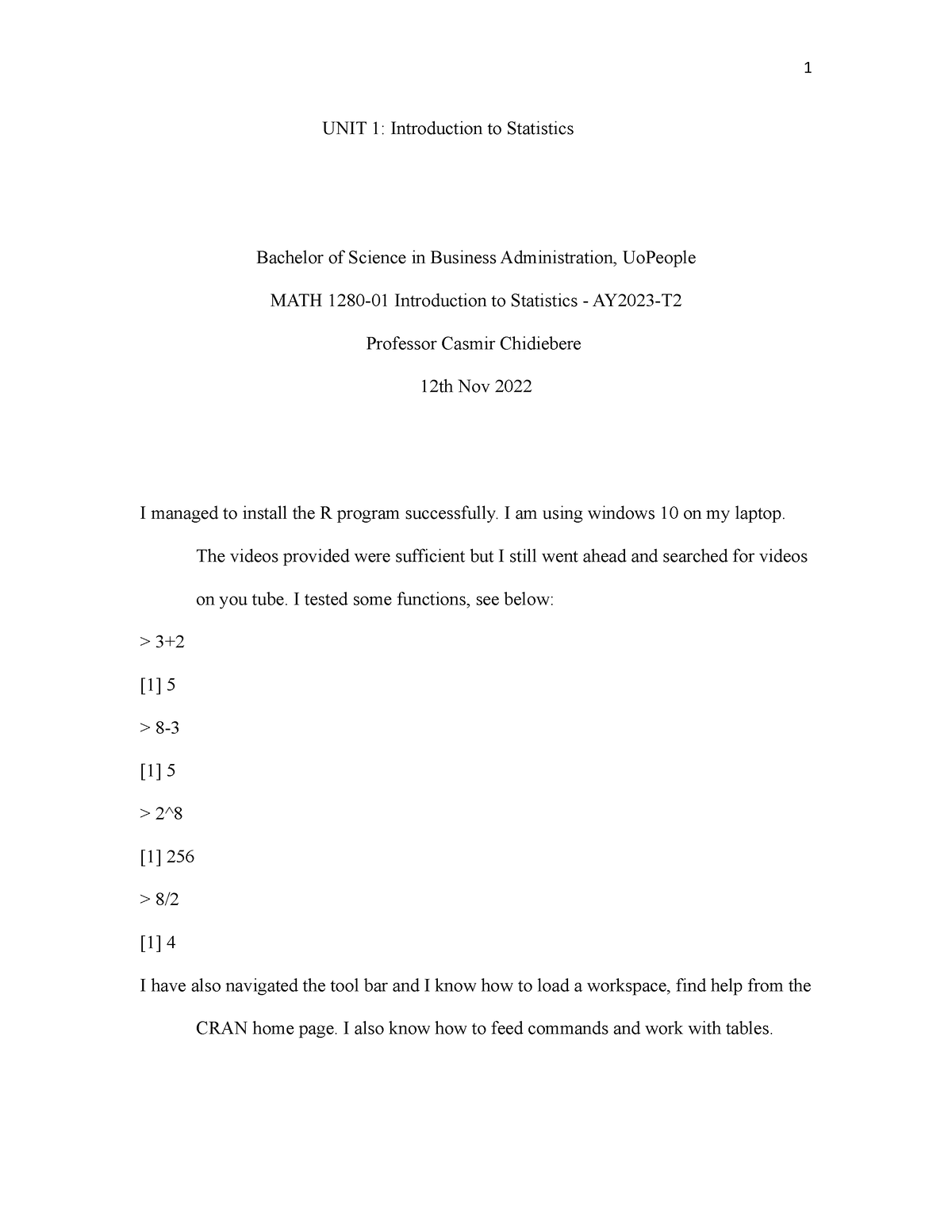 Unit 1 Introduction To Statistics D - 1 UNIT 1: Introduction To ...