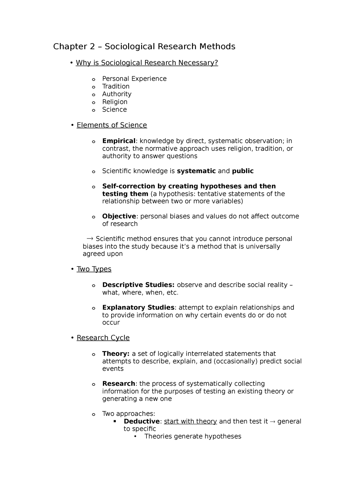 sociological research methods chapter 2