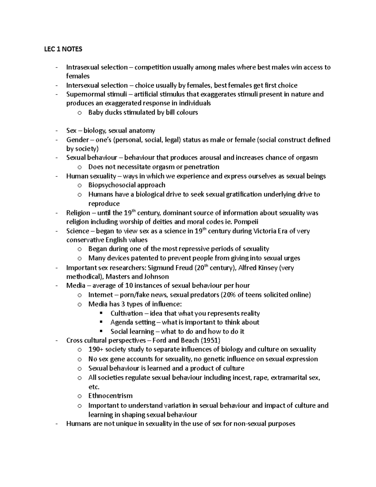 Psych 2076 notes chapter 1 - notes in the year - LEC 1 NOTES ...