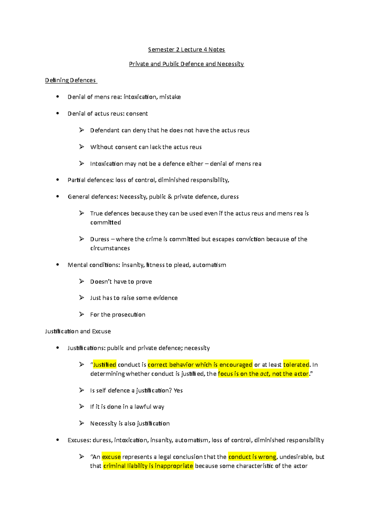 Semester 2 Lecture 4 Notes - Semester 2 Lecture 4 Notes Private and ...