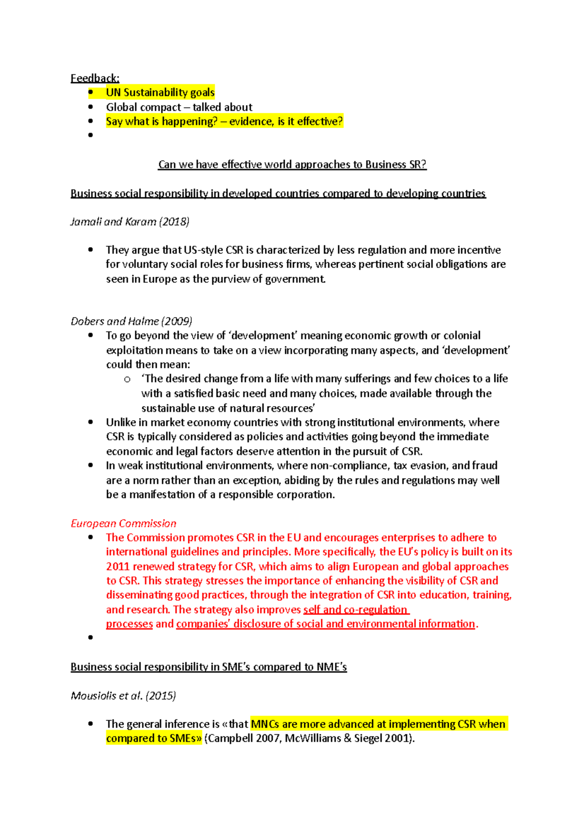 Can we have effective world approaches to Business SR - Dobers and ...