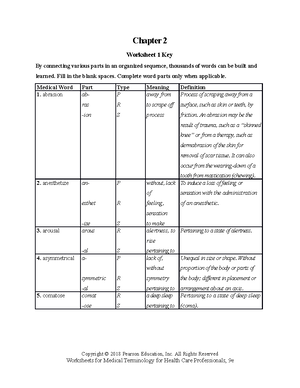 Chapter 5 Worksheet Key - Chapter 5 Worksheet 1 Key List the four main ...