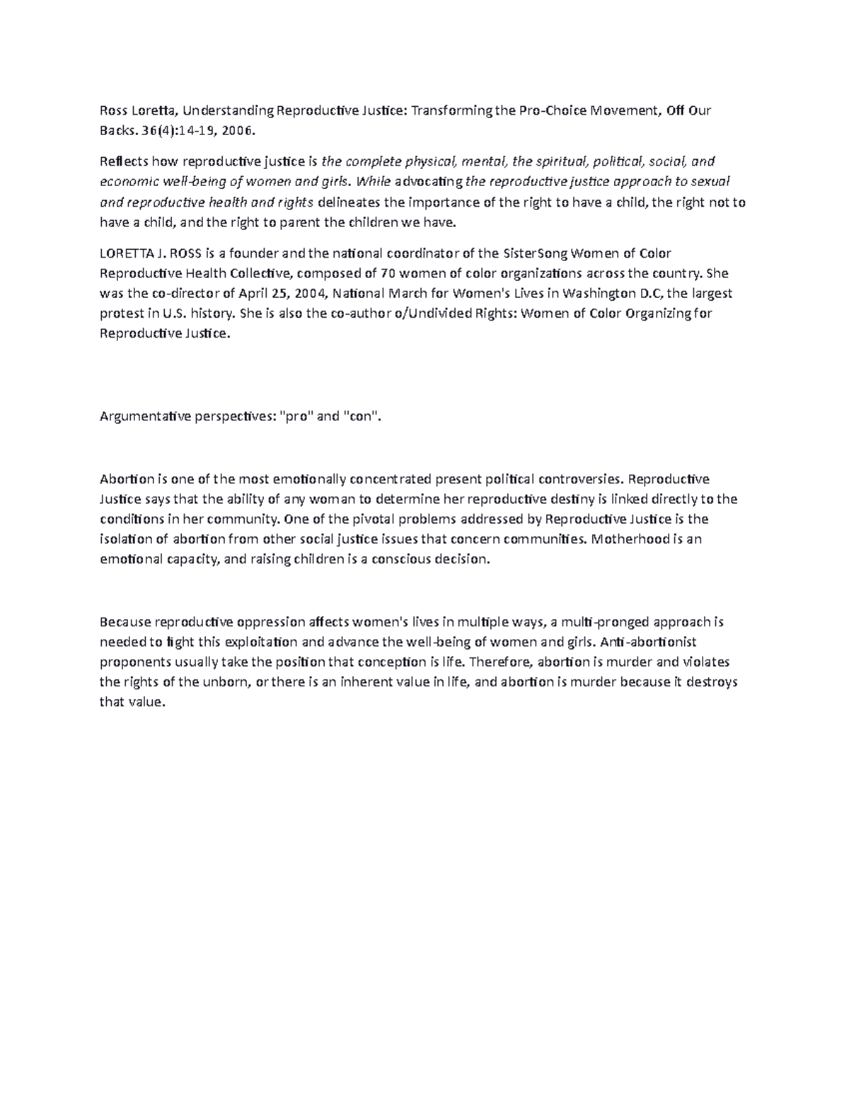 Journal 10 Scholarly Source Rhetorical Analysis - Ross Loretta ...