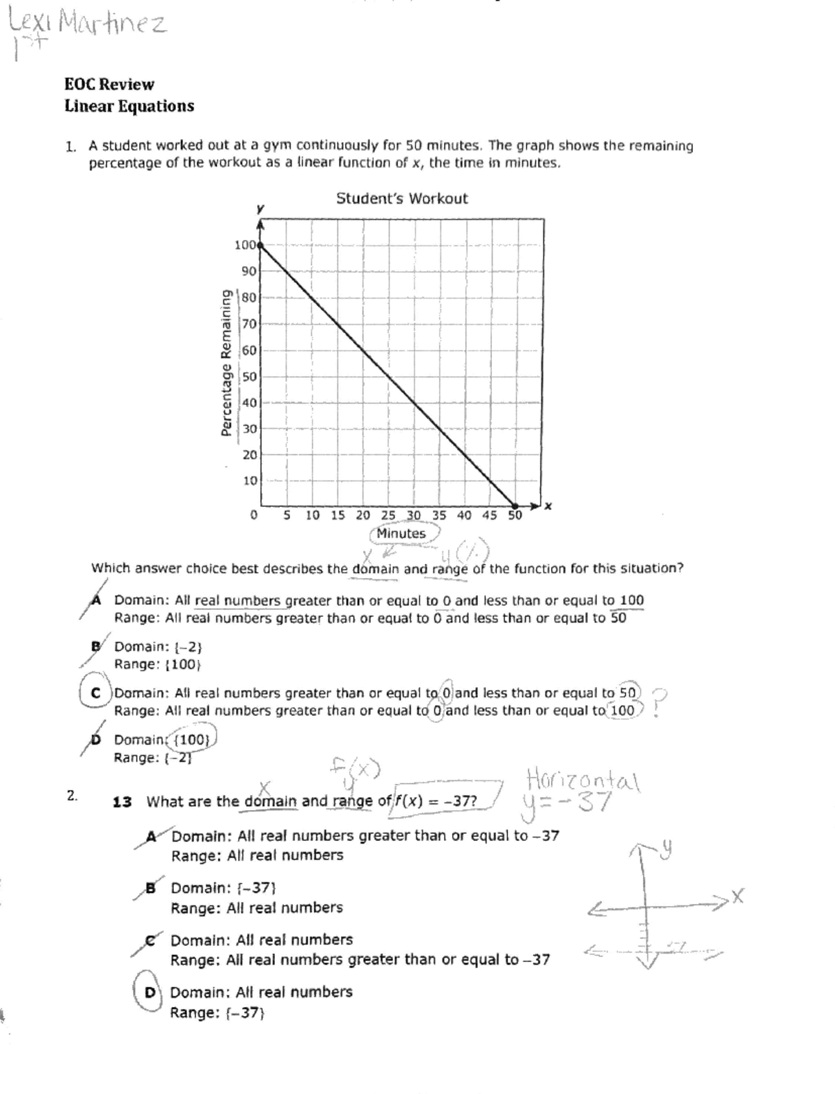 Linear Equations Review - PY 2404 - Studocu