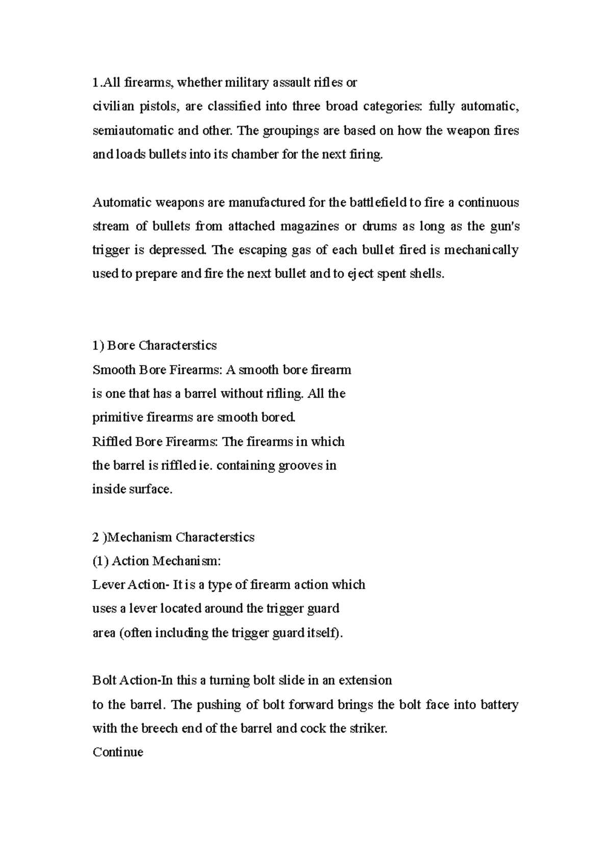 F11 - English-Writing-11 - 1 firearms, whether military assault rifles ...
