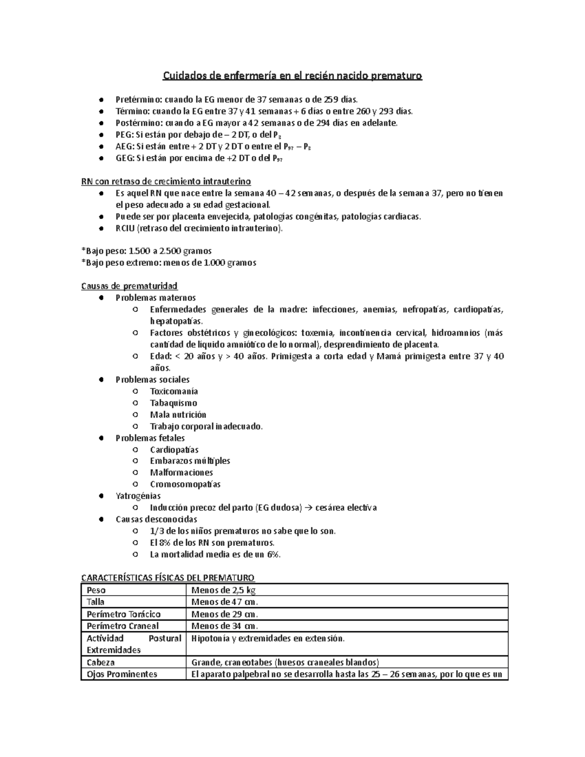 24 Cuidados De Enfermería En El Recién Nacido Prematuro Cuidados De
