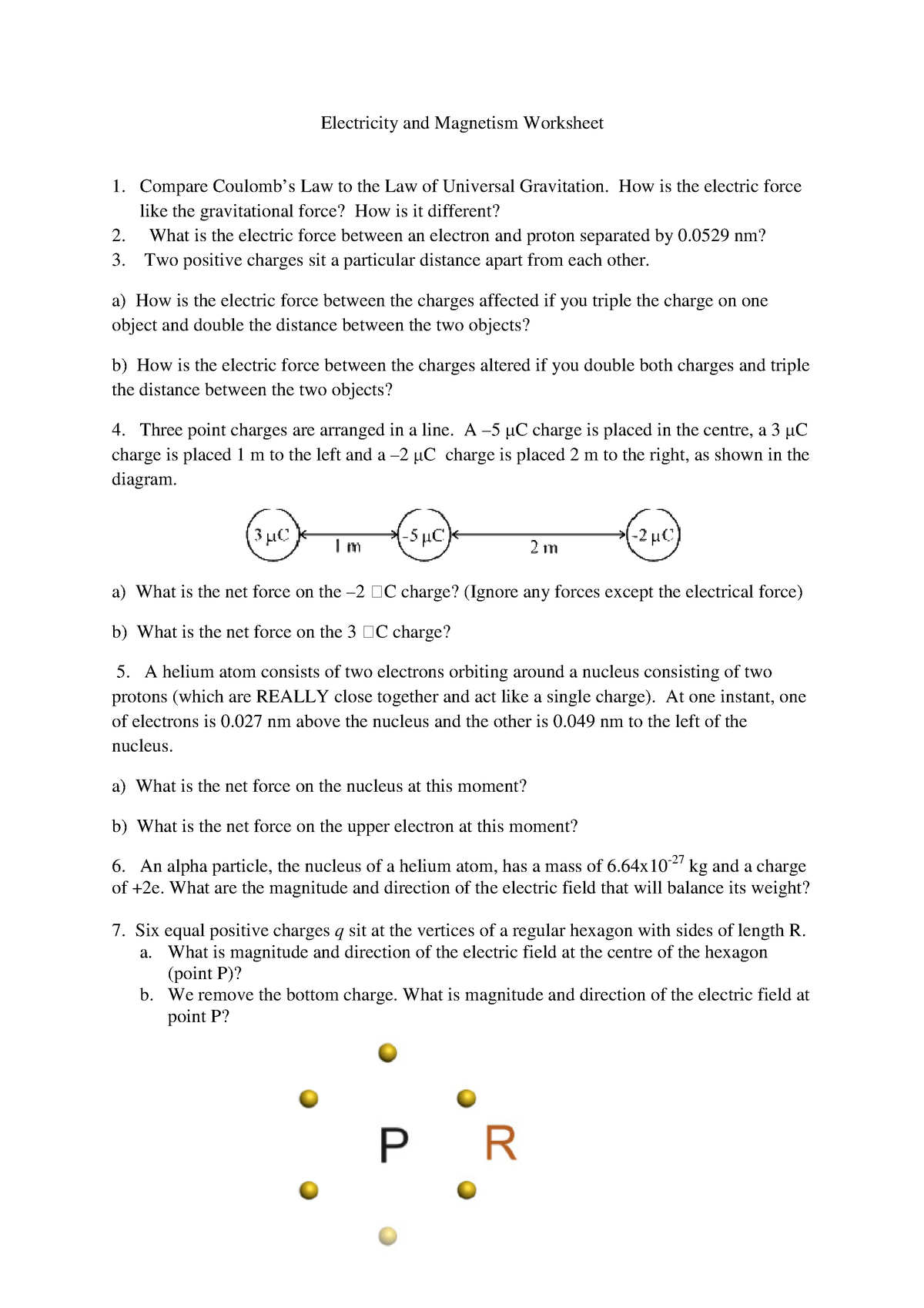 electricity-and-magnetism-worksheet-compare-coulomb-s-law-to-the-law