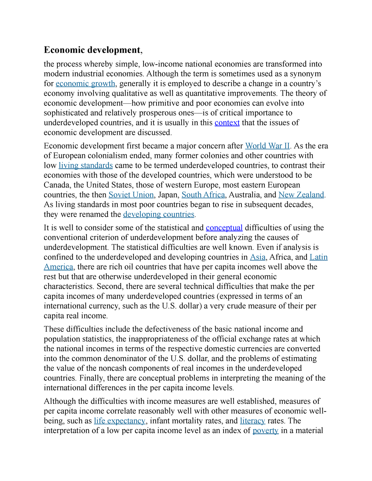 measurement-of-economic-development-economic-development-the-process