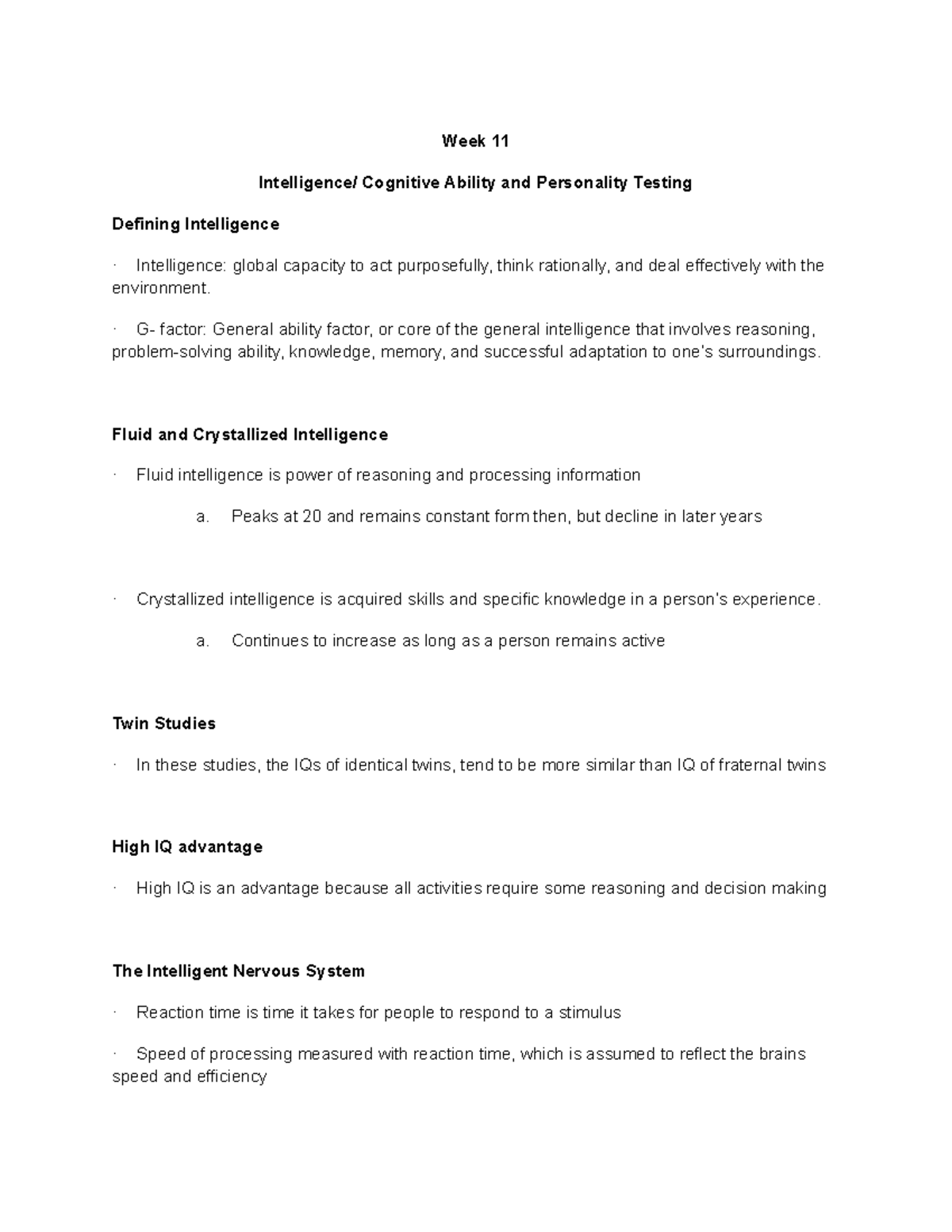 intelligence-cognitive-ability-and-personality-testing-week-11