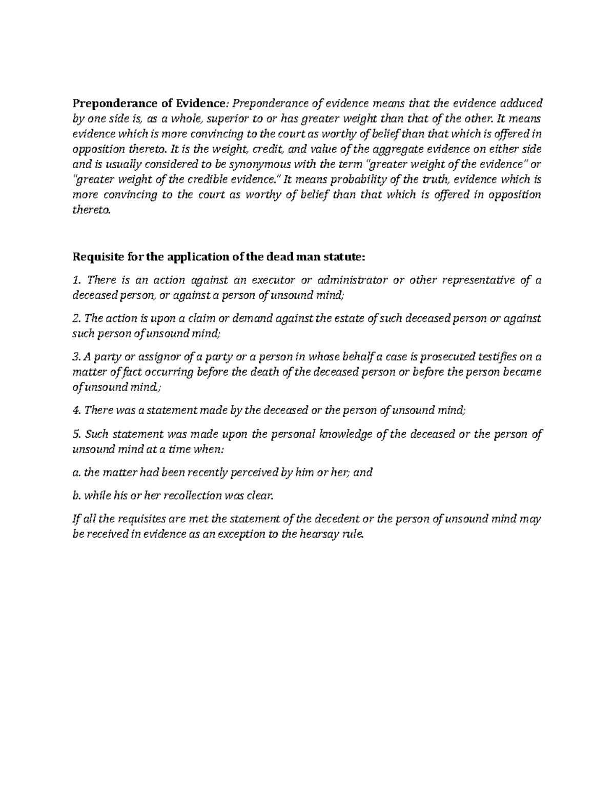 Draft 06 Practice makes perfect Preponderance of Evidence