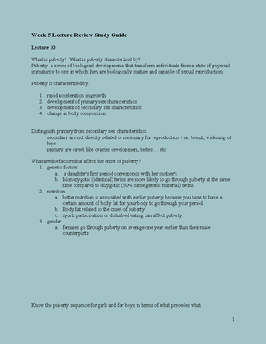 Psych 364 study guide exam 1 - Week 1 study guide Lecture 1a what does ...