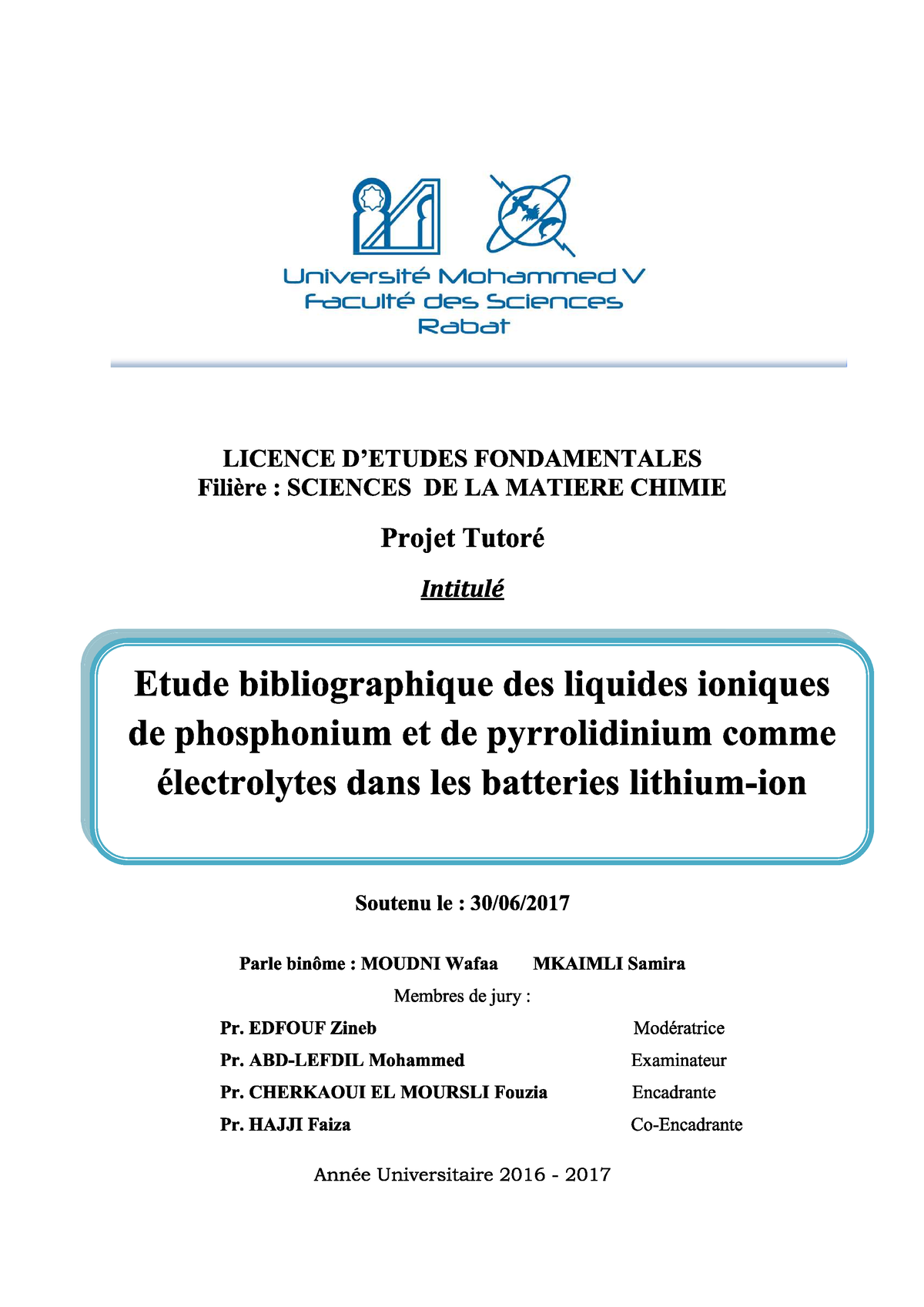 SDIC-10 - PFE CHIMIE - Studocu