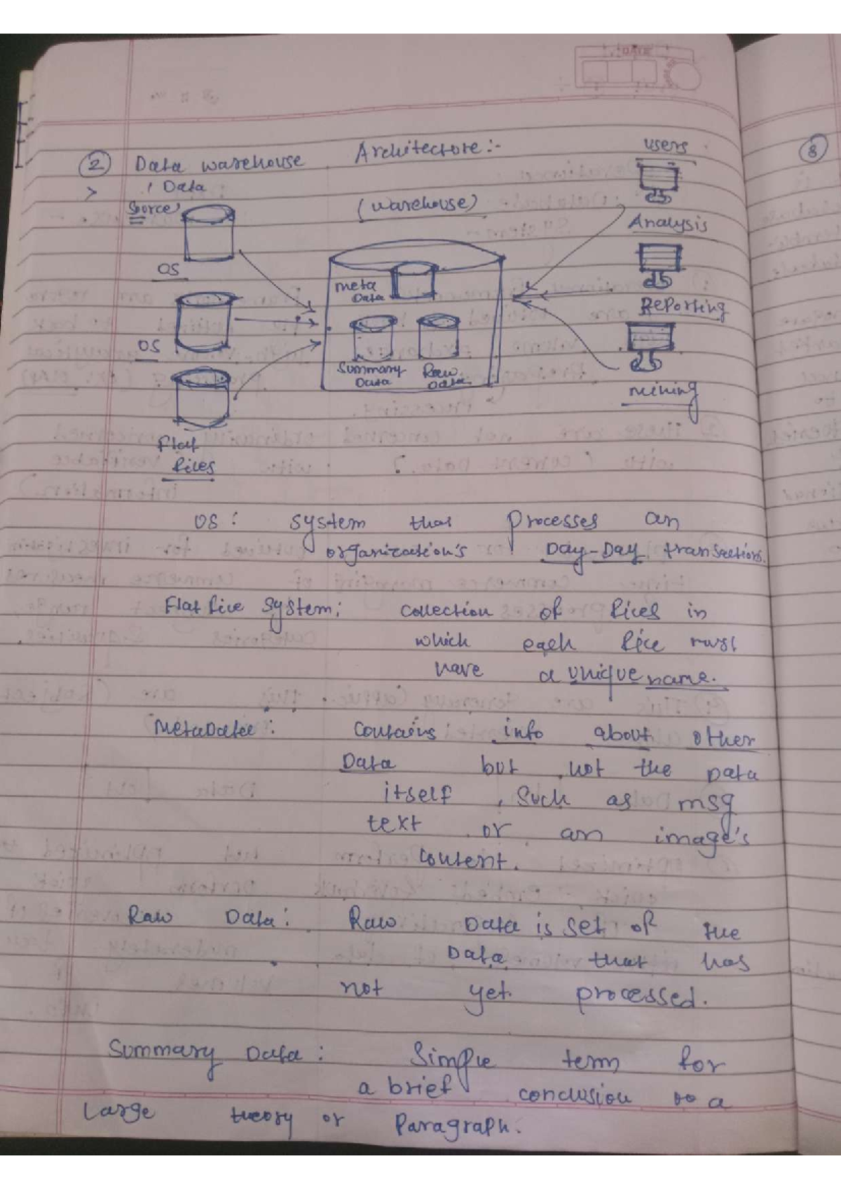 1000018888 - This are lecture notes - 2 Data warehouse users Data ...