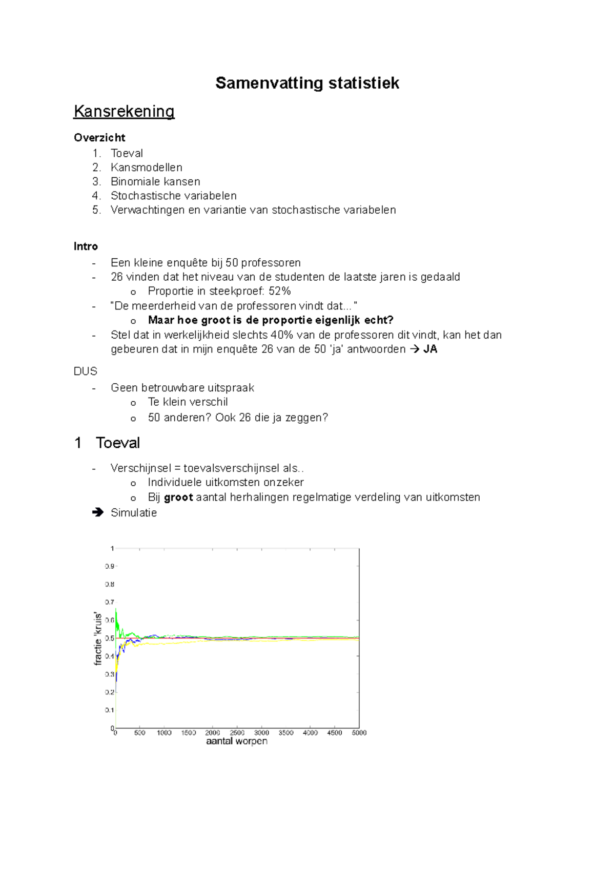 Samenvatting Statistiek Academiejaar 2021-2022 - Samenvatting ...