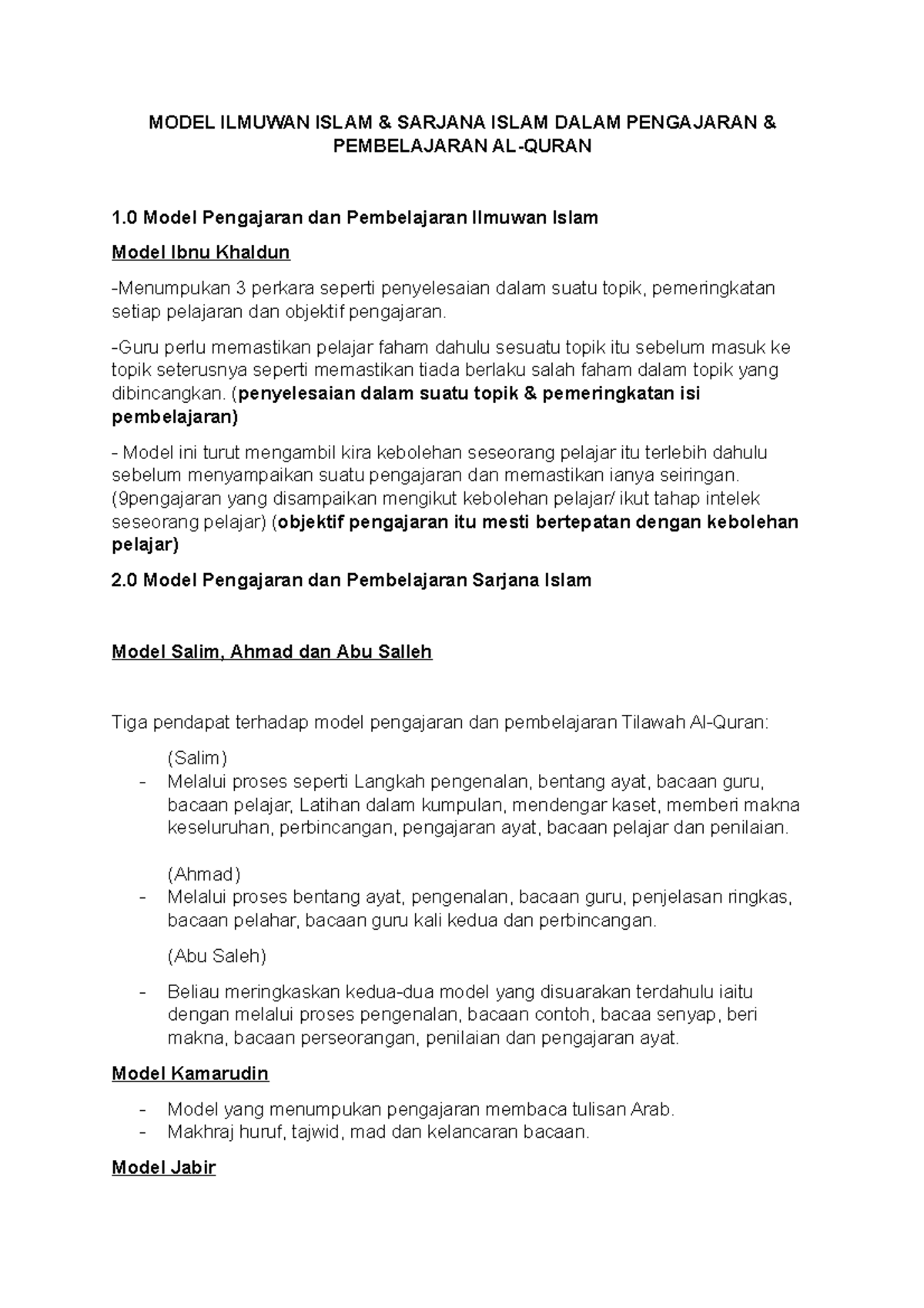 Model Ilmuwan Islam - MODEL ILMUWAN ISLAM & SARJANA ISLAM DALAM ...