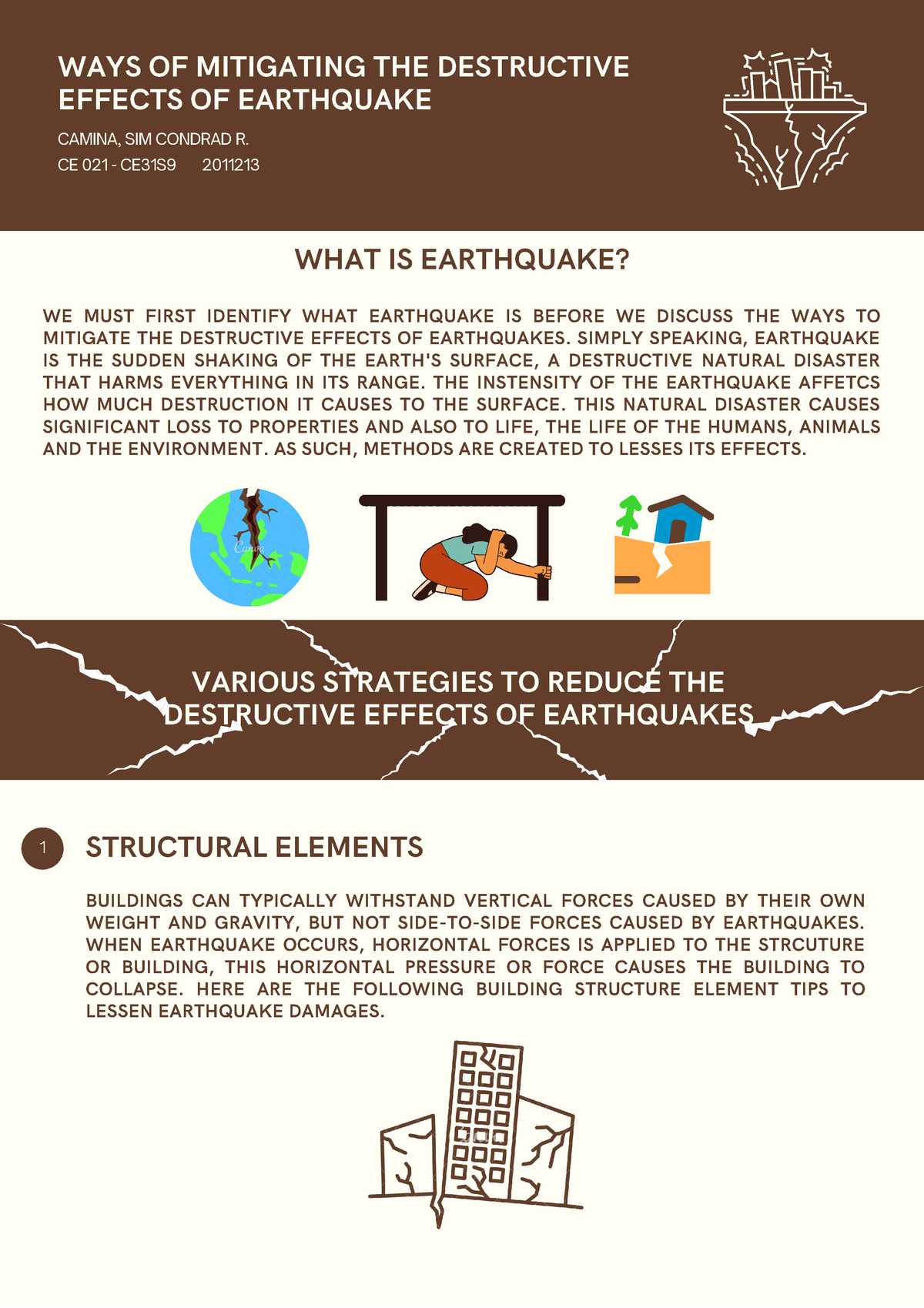 earthquake research assignment