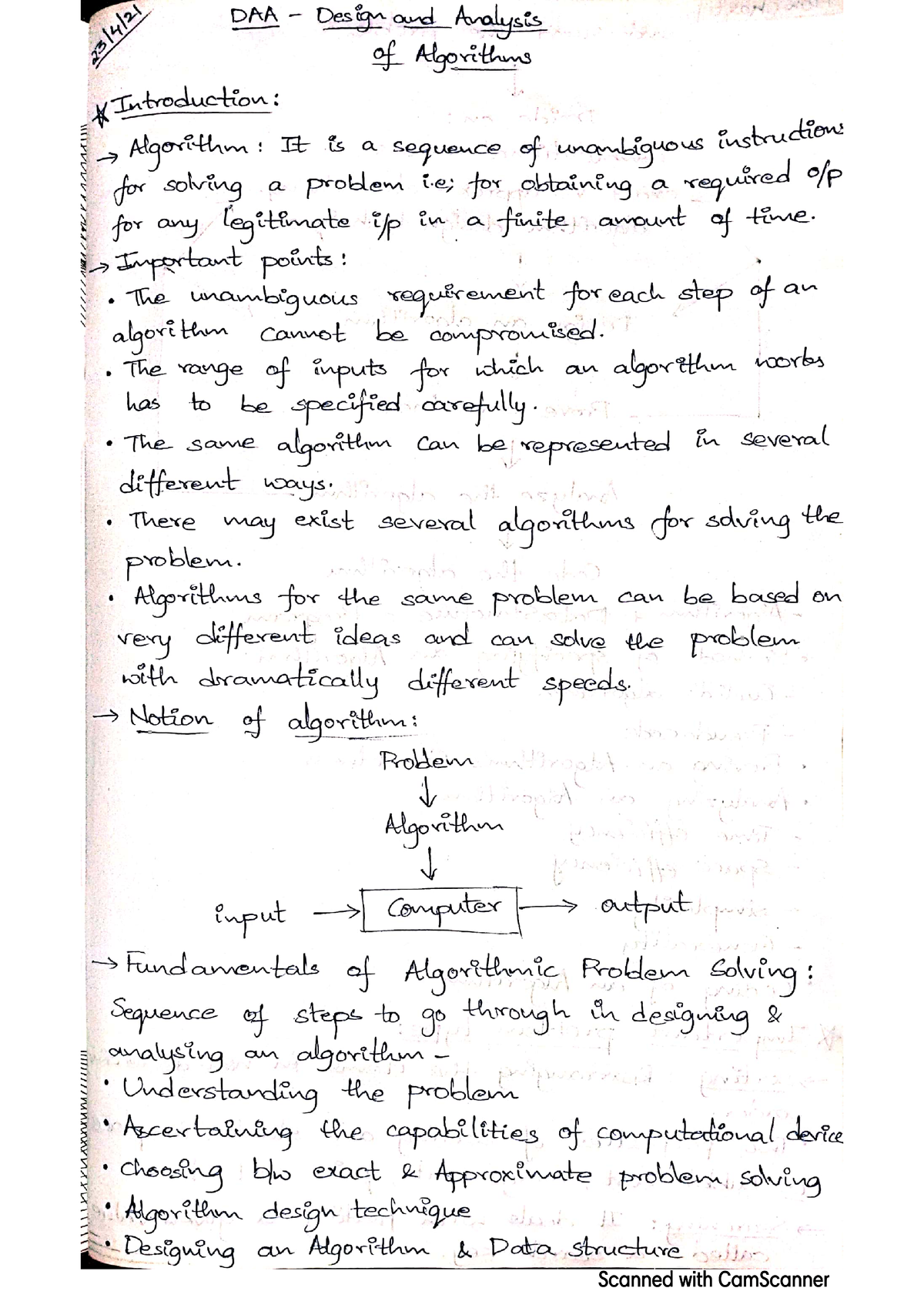 Daa Manualnotes - Notes - Design Analysis And Algorithm - Studocu