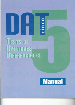 Informe Modelo DAT 5 - PSICOMETRÍA II Autónoma Universidad Autonoma del ...