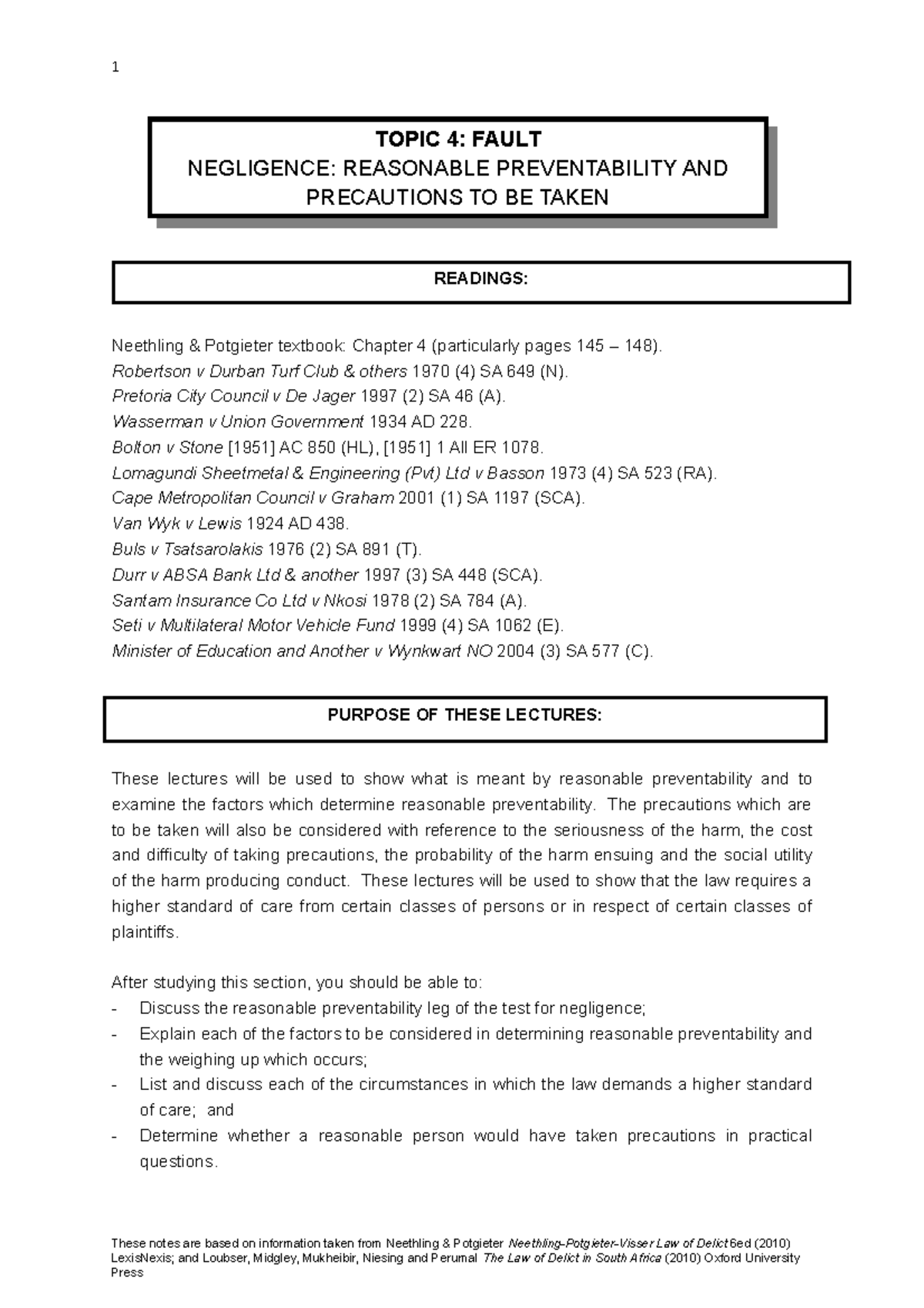 16) Lecture+28+-+30+Reasonable+preventability+Worksheet - Neethling ...