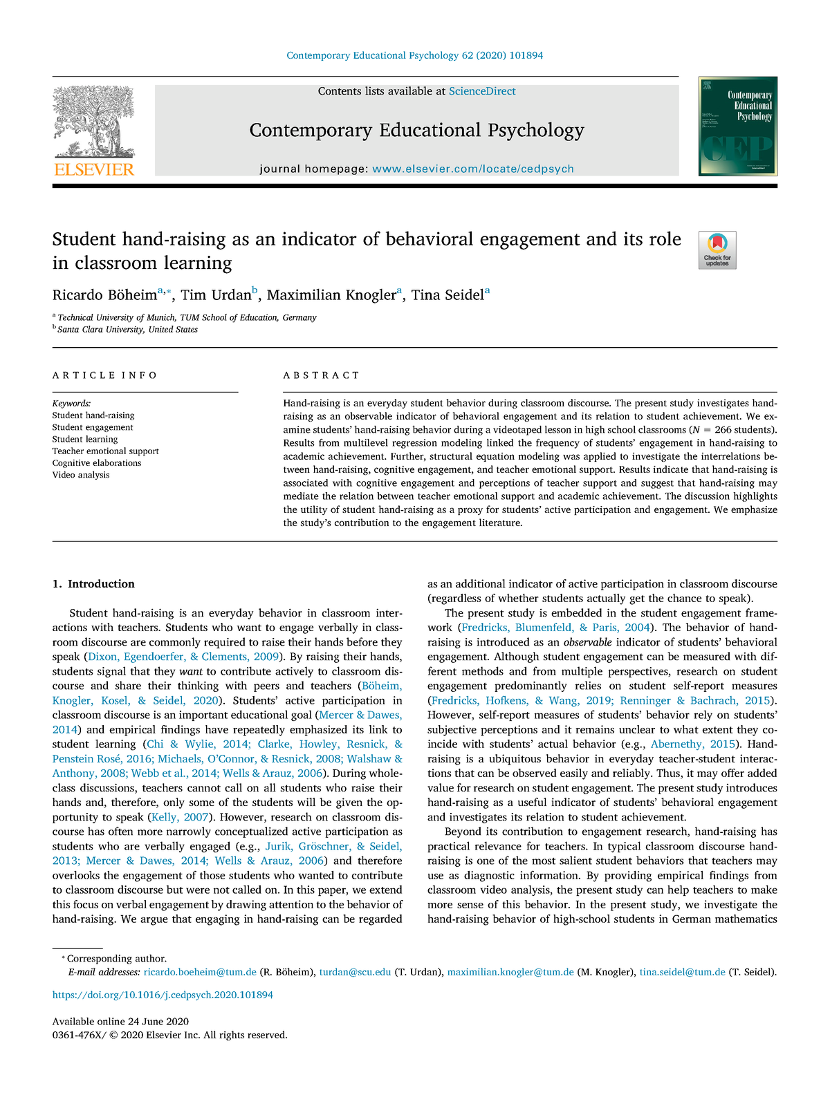 engagement-hand-raising-contents-lists-available-at-sciencedirect