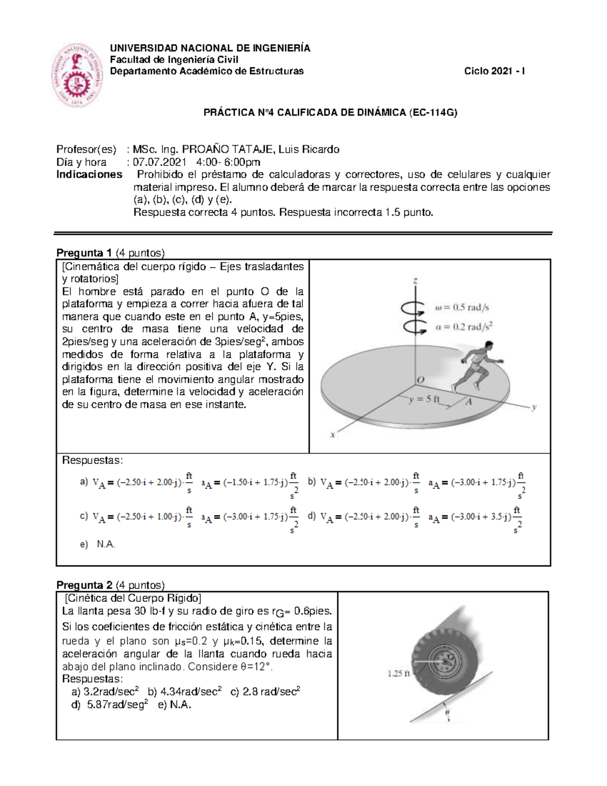 Practica N4 - EC114-G - 2021 - I UNIVERSIDAD NACIONAL DE INGENIERIA ...