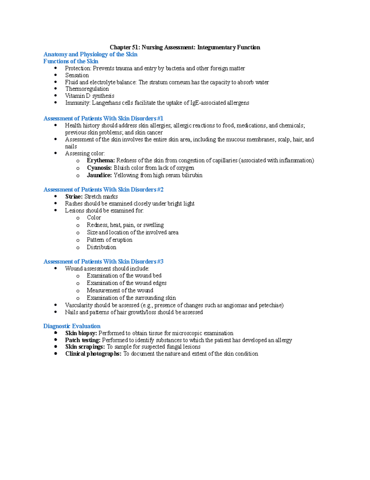 hesi rn case study integumentary assessment