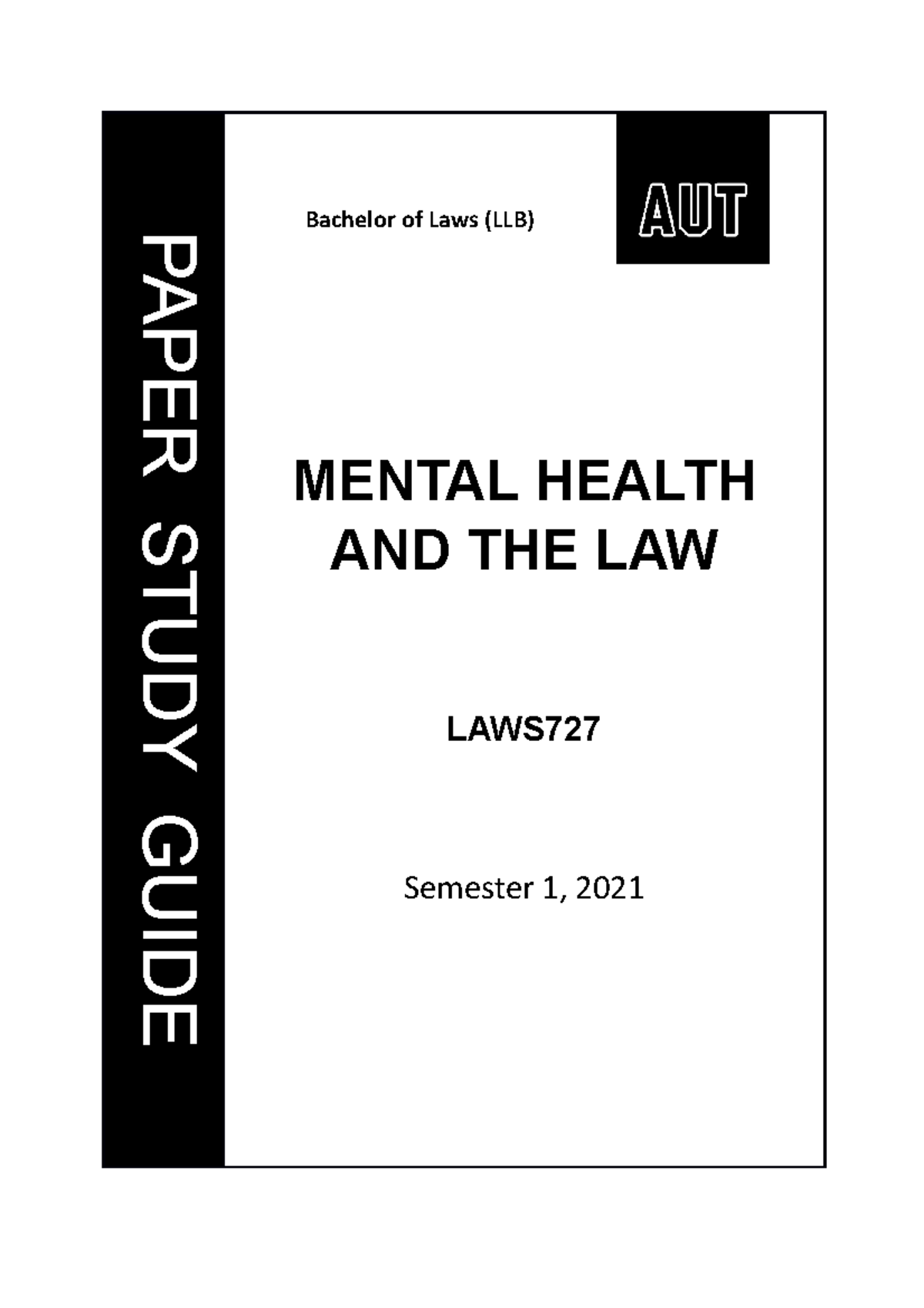 laws727-mental-health-law-warren-paper-study-guide-bachelor-of-laws