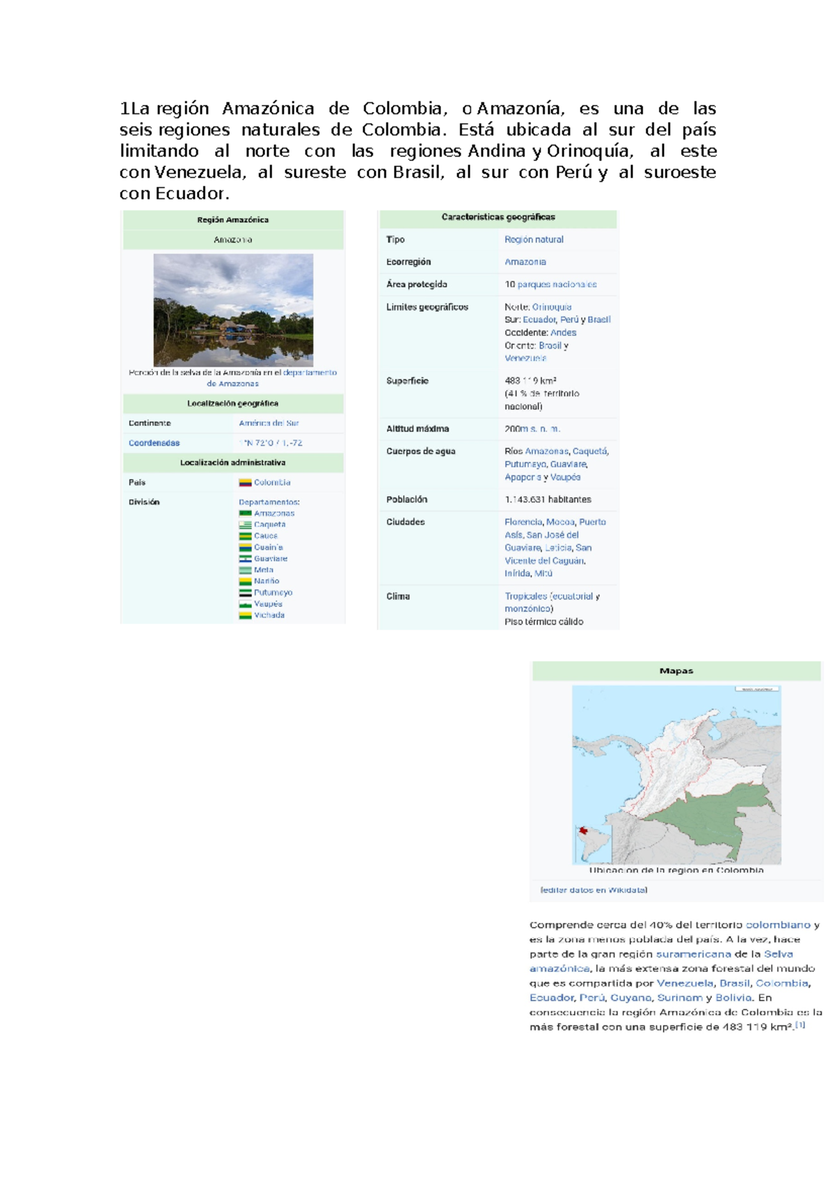 Etica social xxxx 1La región Amazónica de Colombia, o Amazonía, es