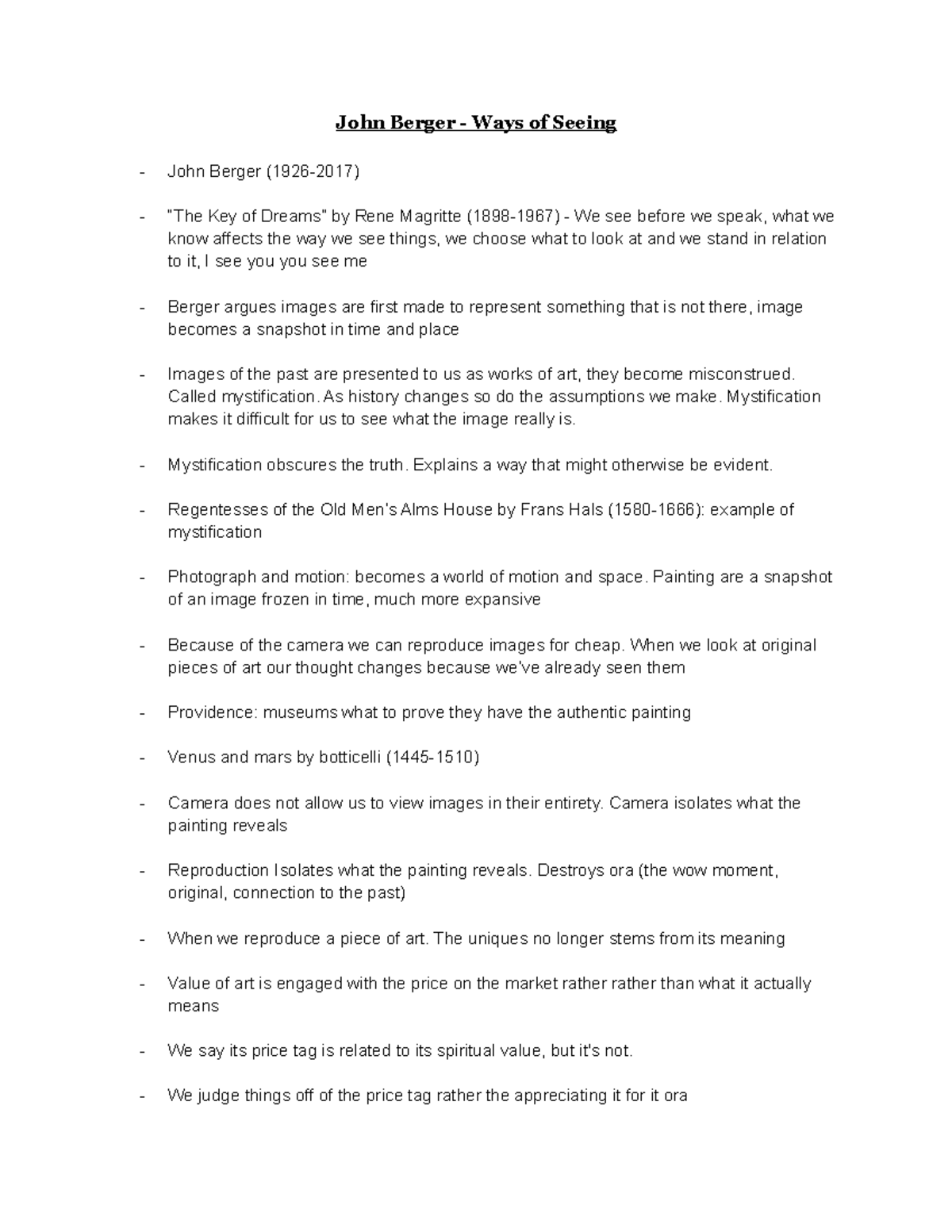 John Berger - Ways of Seeing - John Berger - Ways of Seeing John Berger ...