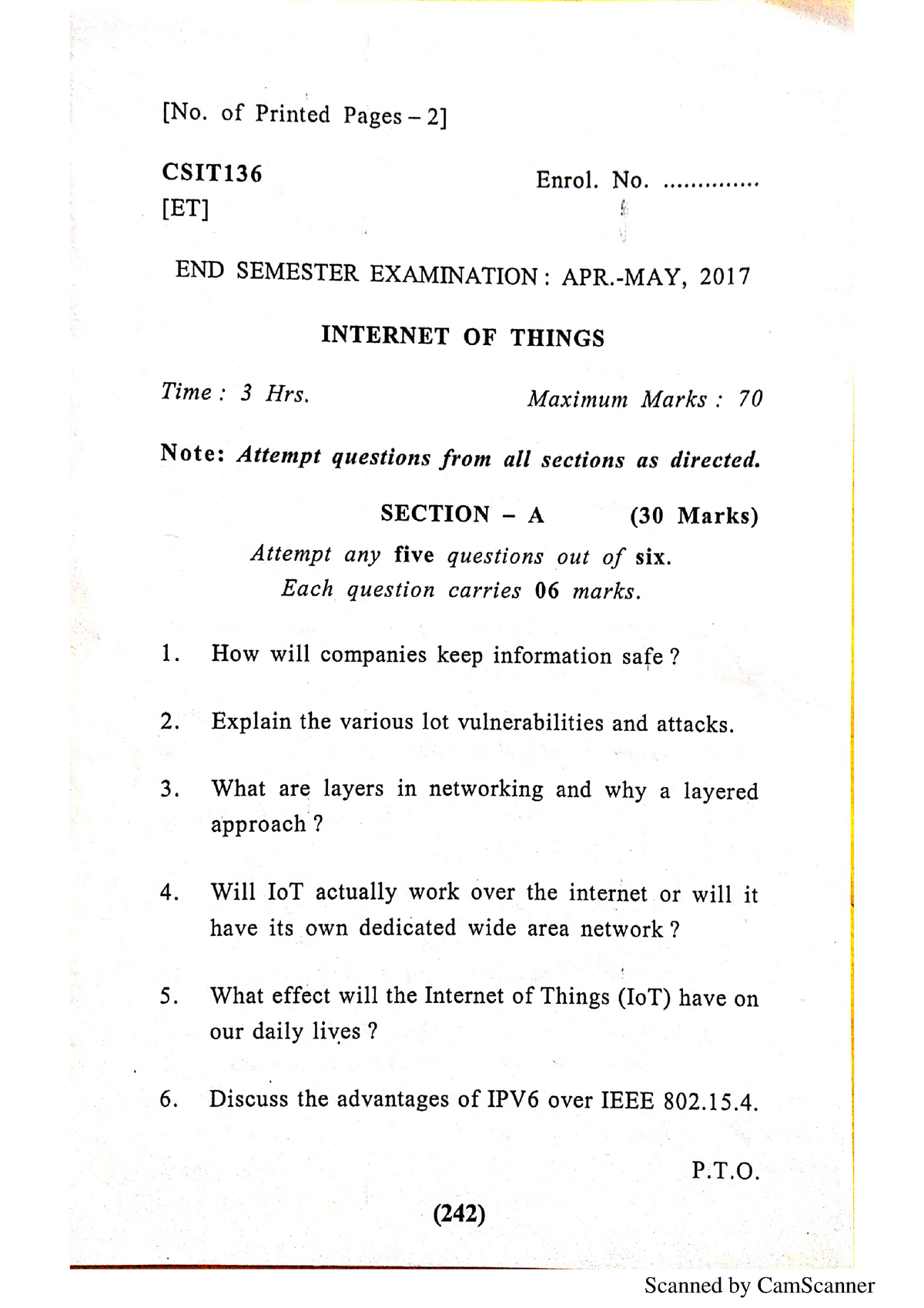 amity phd entrance question paper