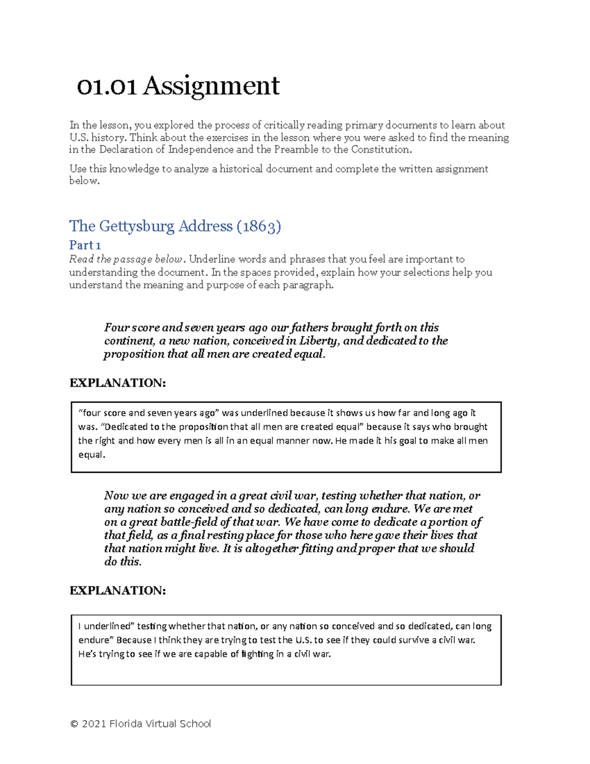 0101 assignment template (1)e - 01 Assignment In the lesson, you ...