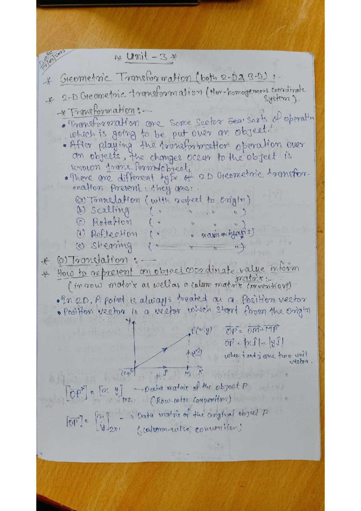 Computer graphics unit 3 - Bachelors's in Computer Application - Studocu