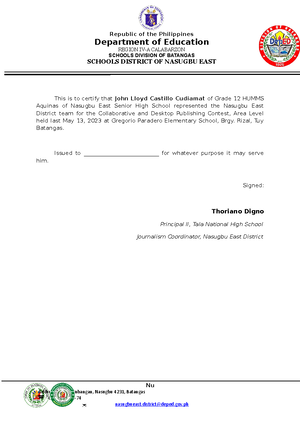 WEEK 3 4 2023 - sample - GRADE 1 to 12 DAILY LESSON LOG School NASUGBU ...