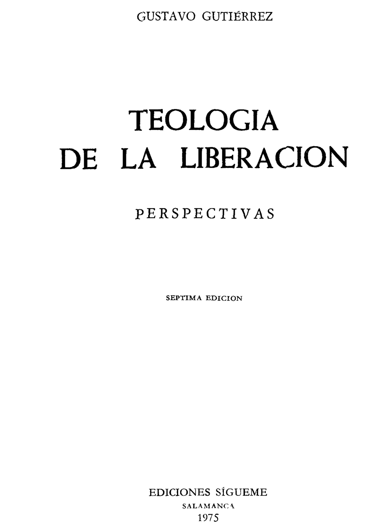 Guti Ã©rrez Teolog Ã­a De La Liberaci Ã³n, Cap. 1 Comprimido ...