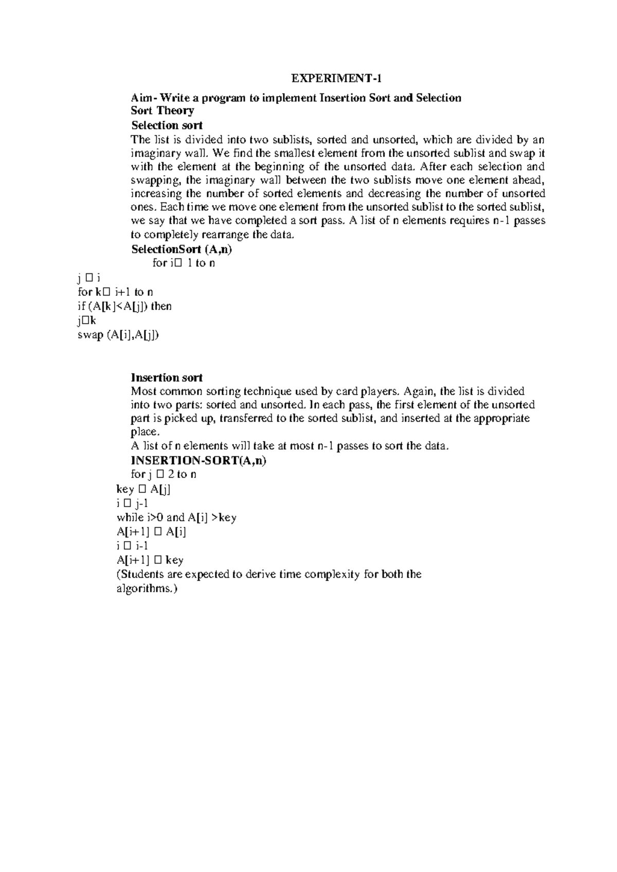 Expt1 rollno-51 - Lecture notes 1 - EXPERIMENT- 1 Aim- Write a program ...