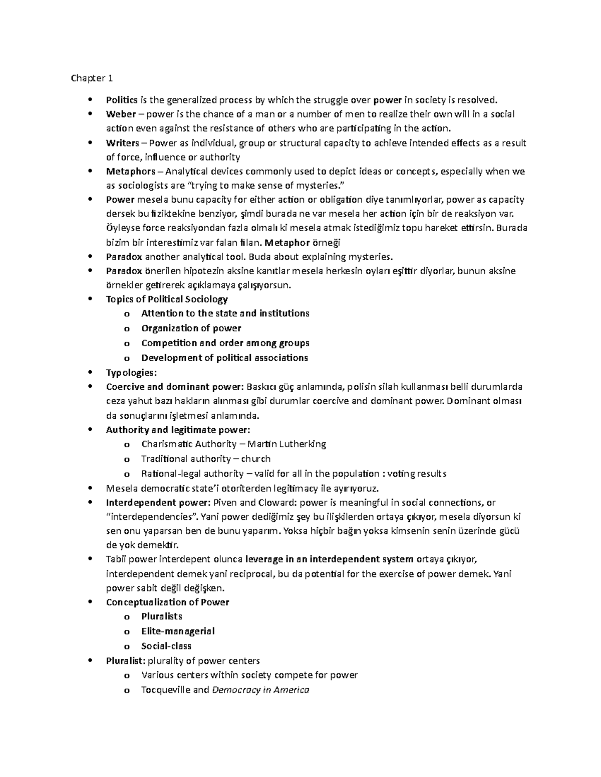 Pol Soc 2 - Lecture notes 1, 2 - Chapter 1 Politics is the - Studocu